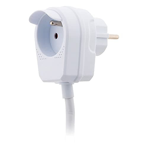 Zenitech HO5VV-F 3m prolongateur à prise gigogne pour la maison - Blanc