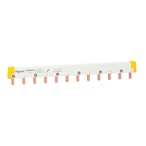 Peigne de raccordement Schneider Acti9 IC60 2 pôles 100 ampères 12 modules Schneider Electric A9XPH212