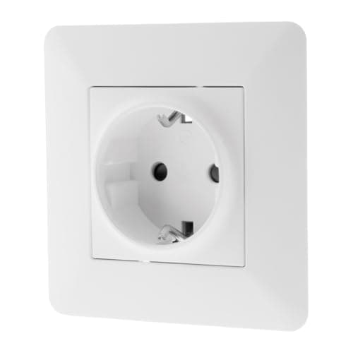 Zenitech Prise Schuko 16A - Blanc - Prise Électrique pour Maison et Bureau
