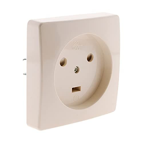 Zenitech Prise à encastrer 20A blanc pour maison