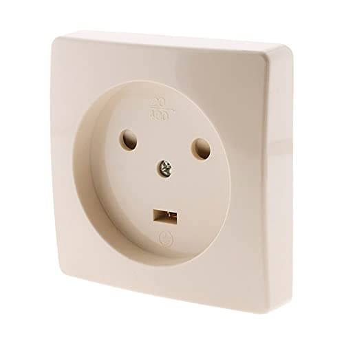 Zenitech Prise à encastrer 20A blanc pour maison