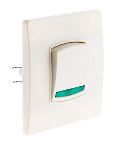 Zenitech Prise 2P+T 16A Blanc Pour Maison - Grande Capacité - Sécurité Elevée — Poussoir à voyant