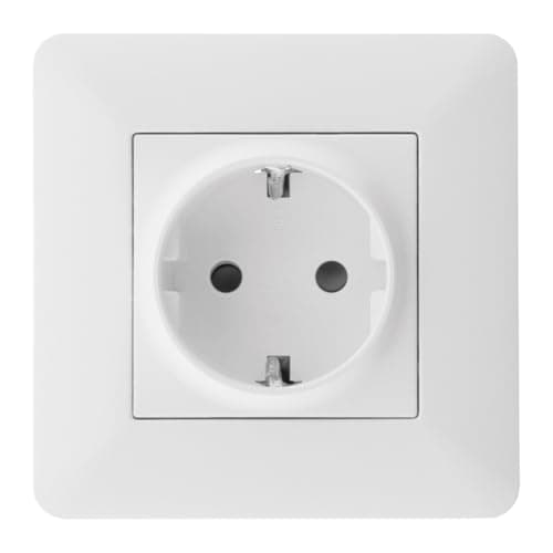 Zenitech Prise Schuko 16A - Blanc - Prise Électrique pour Maison et Bureau