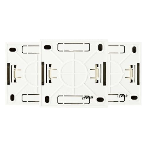 Prise Schuko 16A Blanc Lot de 3 Compatible Moulures Standard Montage Rapide Facile|Mécanisme Détachable|Appareils Électr