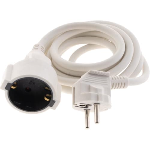 Rallonge Schuko Zenitech H05VV-F 3G1,5mm² - 25m - Noir — Blanc