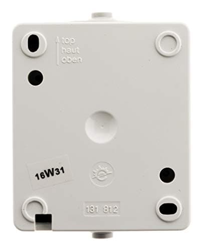 Zenitech Prise 2P+T 16A IP54 Gris Clair pour Pièce Humide - Résistant à l'Eau et Facile d'Installation - Akya