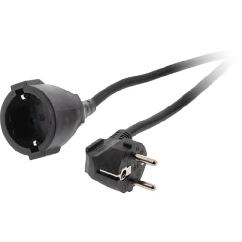 Rallonge Schuko Zenitech H05VV-F 3G1,5mm² - 25m - Noir