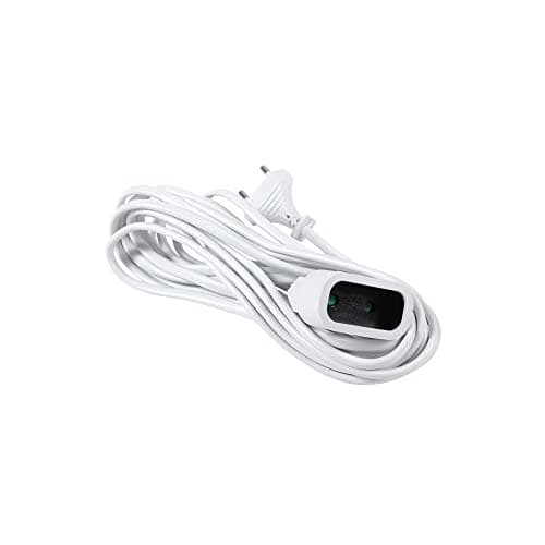 Rallonge électrique Debflex 5.mètres 2P 6.AMP F2x0.75 blanc Debflex HO3VVH2
