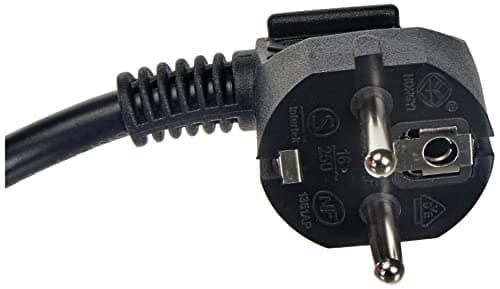 Unitec Rallonge Schuko H05VV-F 3G 1,5 mm² 10 m Noir Électrique Flexible Sécurisée (Import Allemagne)