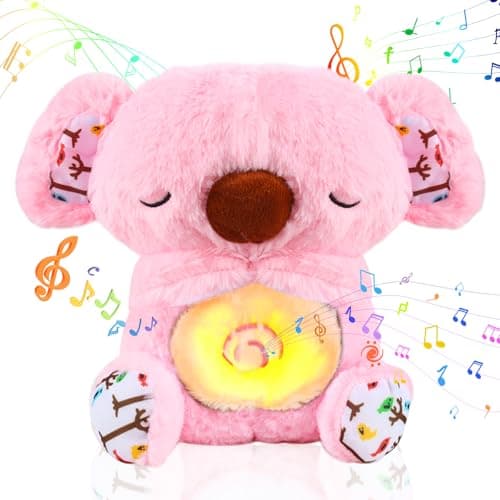 GUBOOM Loutre Qui Respire Rose pour Filles et Garçons Filles et Garçons Sommeil Ease Rose Lanterns Musique Battements Co