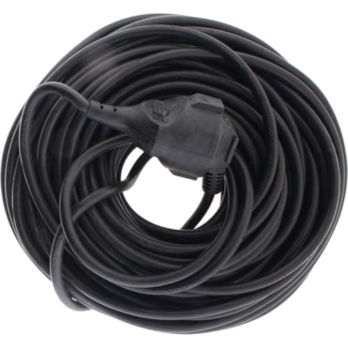 Rallonge Schuko Zenitech H05VV-F 3G1,5mm² - 25m - Noir