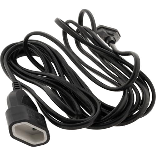 Rallonge de câble HO5VV-F 2x1mm² - 5m - Noir - Électroménager - Présentation simplifiée - Zenitech