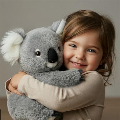 Koaly Peluche de soutien émotionnel - Peluche apaisante pour stress et anxiété - Coussin relaxant pour adultes et jeunes