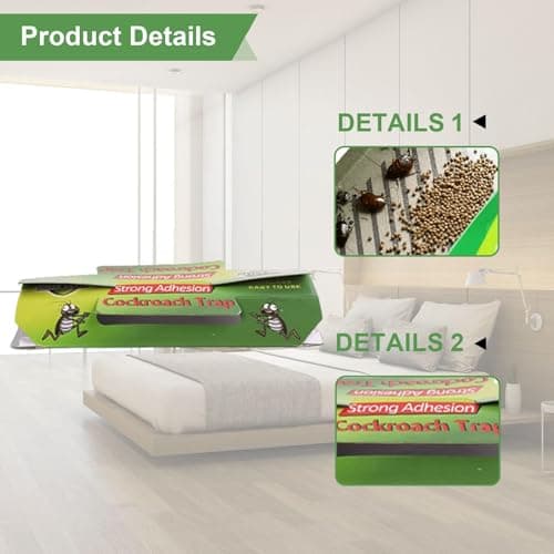 title：30 Pièges à Cafards Collants Non Toxiques pour Maison et Salle de Bain, Cuisine et Bureau - Piege Anti Cafards An