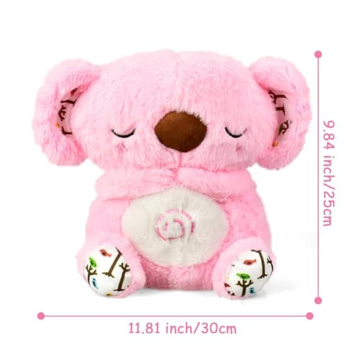 Peluche Koala Respire Cadeau Enfant Écouter Musiques Lumières Anniversaire