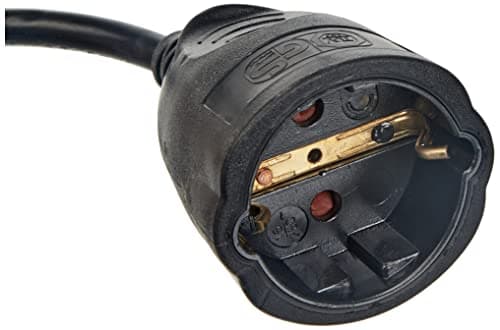 Unitec Rallonge Schuko H05VV-F 3G 1,5 mm² 10 m Noir Électrique Flexible Sécurisée (Import Allemagne)