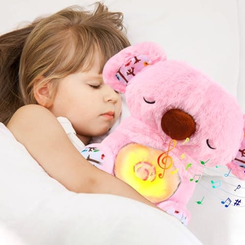GUBOOM Loutre Qui Respire Rose pour Filles et Garçons Filles et Garçons Sommeil Ease Rose Lanterns Musique Battements Co