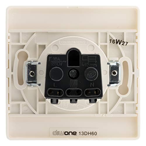 Zenitech Prise 2P+T 16A Blanc Pour Maison - Grande Capacité - Sécurité Elevée
