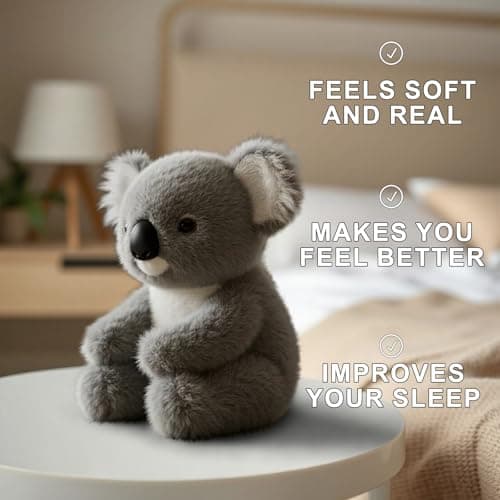 Koaly Jouet en Peluche Koala Ultra Doux et Respirant - Pour Tous les Âges, Soulage le Stress