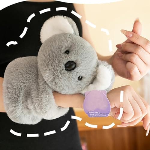 Koala en Peluche Réaliste avec Mouvement AI, Lueur et Réconfort - Compagnon Anti-Anxiété pour le Coucher, Jouet Emotionn