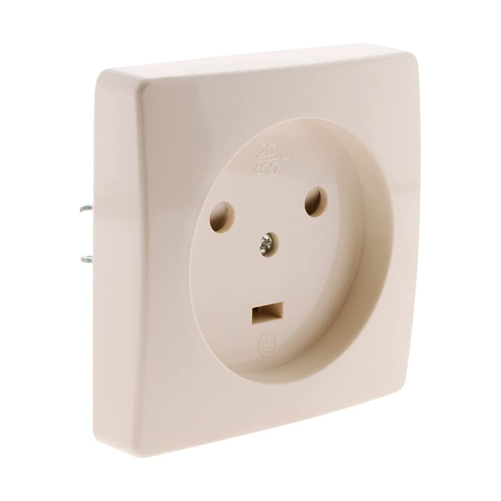 Zenitech Prise à encastrer 20A blanc pour maison