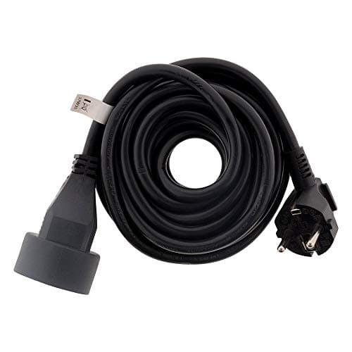 Prolongateur Zenitech 16A HO5VV-F 3G1,5mm² Noir 5m | Connectivité | Travaux électriques | Haut débit | 5m