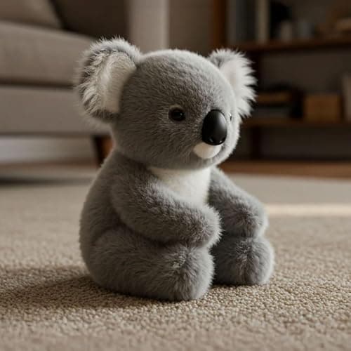 Le Koaly - Guérison émotionnelle à la demande, Jouet en peluche Koalas Gris Confort douillet,Câlin respirant Koala pour