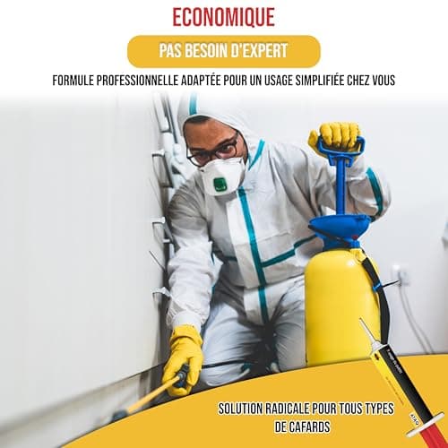 ATAQ Gel Appât Anti Cafards Puissant 10g - Éradicateur Professionnel Éliminant Rapidement les Blattes - Insecticide Effi