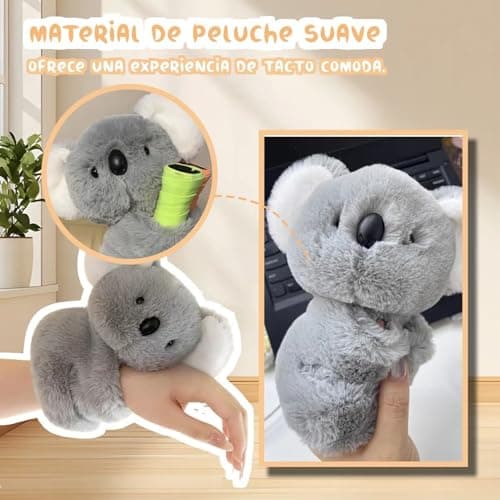 Koala en Peluche Réaliste avec Mouvement AI, Lueur et Réconfort - Compagnon Anti-Anxiété pour le Coucher, Jouet Emotionn