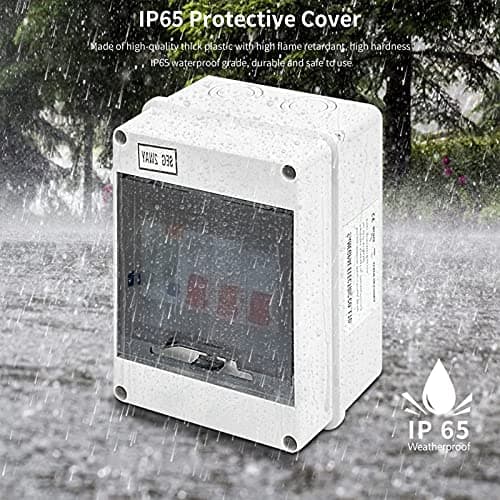Mini Disjoncteur de Fuite 30mA 40A - Unité Consommateurs Universelle 2MCB - Pour Caravanes et Camionettes