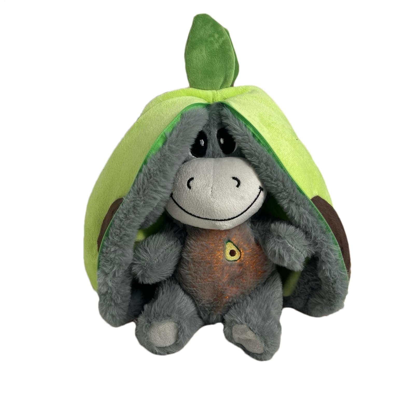 Peluche Respirante Âne pour Bébé 0-5 Ans - Réduction de l'Anxiété, Musique Apaisante, Réalisme des Mouvements de Respira