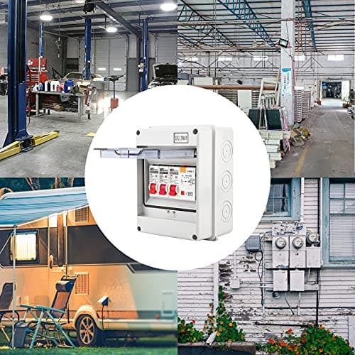 Mini Disjoncteur de Fuite 30mA 40A - Unité Consommateurs Universelle 2MCB - Pour Caravanes et Camionettes