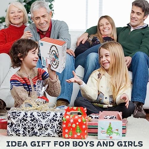 BatdTech Train Électrique Domino, 200 Pièces Train Électrique Enfant, Fonction Lumière et Musique pour Filles et Garçons
