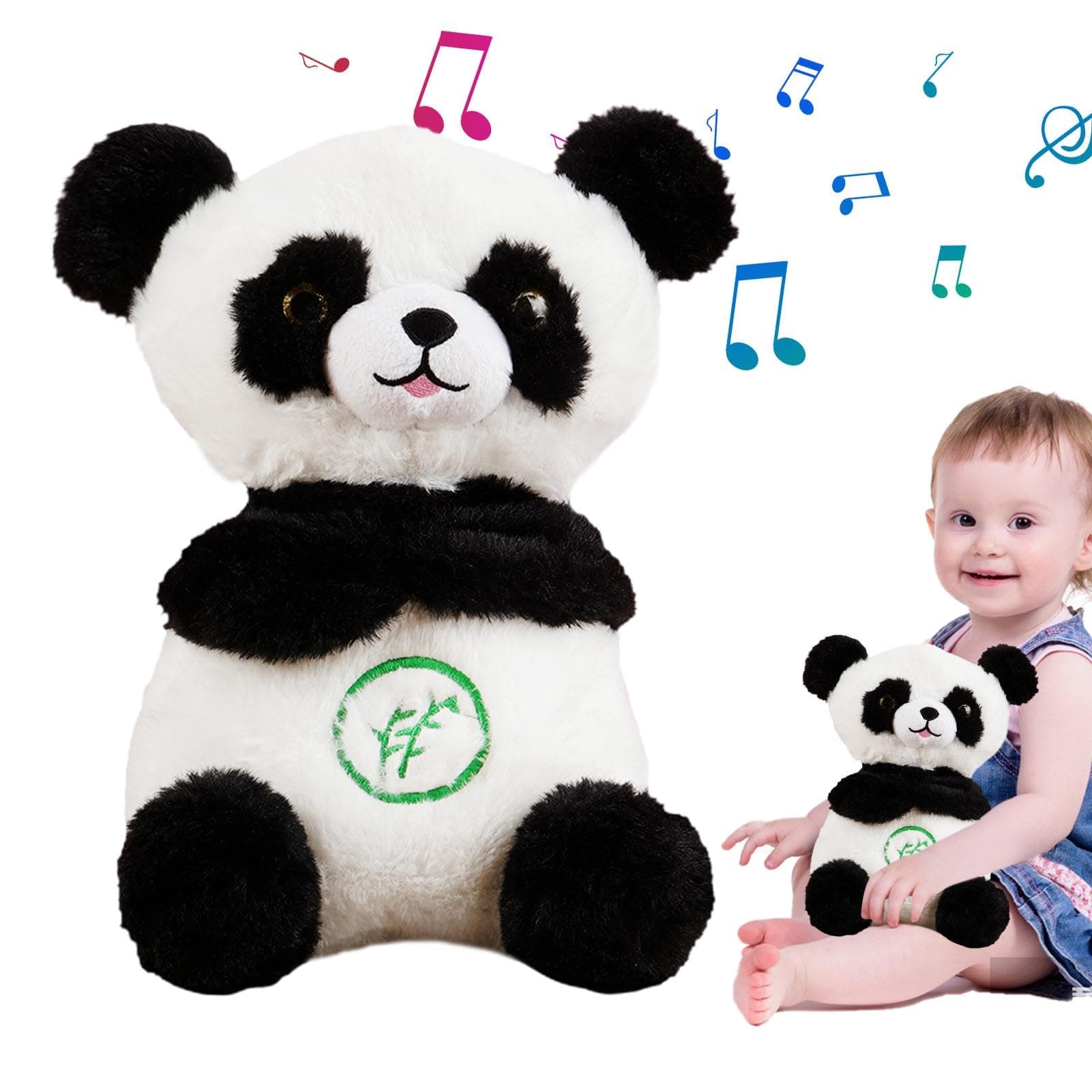 Panda Générique Sommeil Peluche Respirant, Machine À Sommeil Interactif Avec Lumière Et Mouvement Rhytmé Pour Enfants