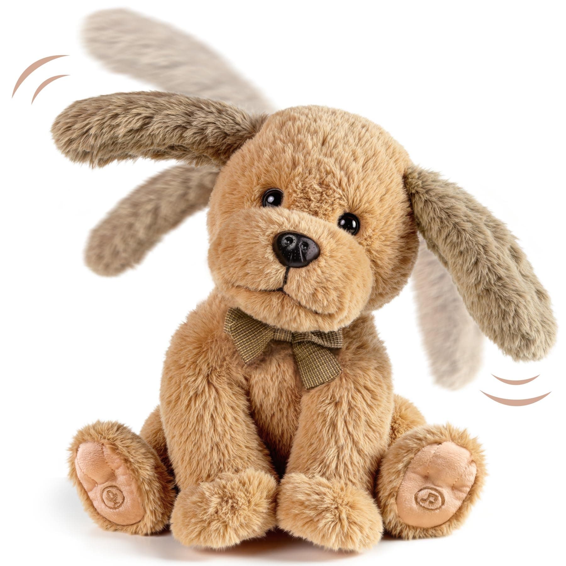 Jouet Peluche Électronique Chien pour Enfants 3-7 Ans, Doux Chien de Compagnie Chanteur d'Oreilles Répète Ce Que Tu Dis